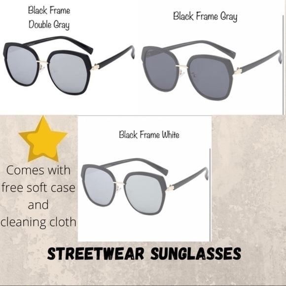 Oversized Streetwear oval Sunglasses - Picture 1 of 4